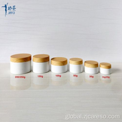 Jars For Creams And Lotions hot Jar with Bamboo Water Transfer Printing Lid Factory